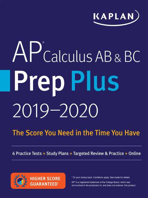 AP Calculus AB & BC Prep Plus 2019-2020