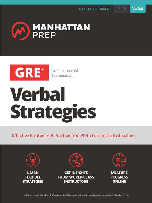 GRE Verbal Strategies