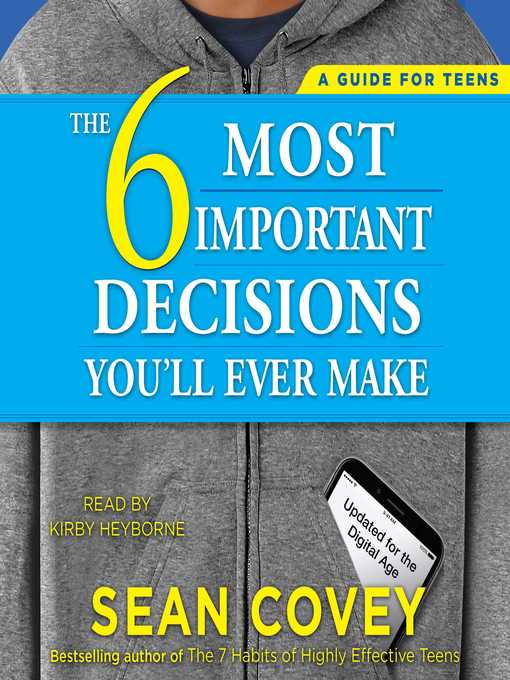 The 6 Most Important Decisions You'll Ever Make