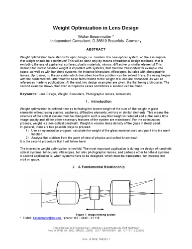 Optimization in lens design