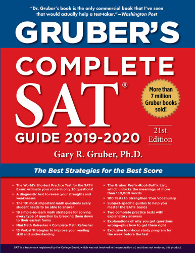 Gruber's Complete SAT Guide 2019-2020
