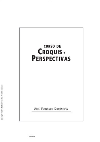 Curso de croquis y perspectivas.