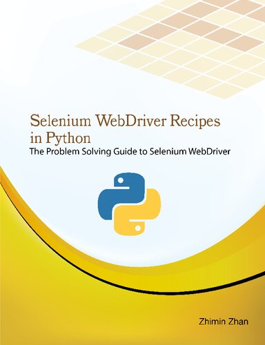 Selenium Webdriver Recipes in Python