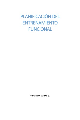 Planificación del entrenamiento funcional