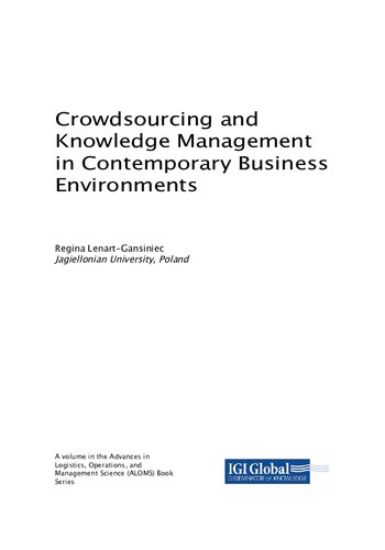 Crowdsourcing and Knowledge Management in Contemporary Business Environments