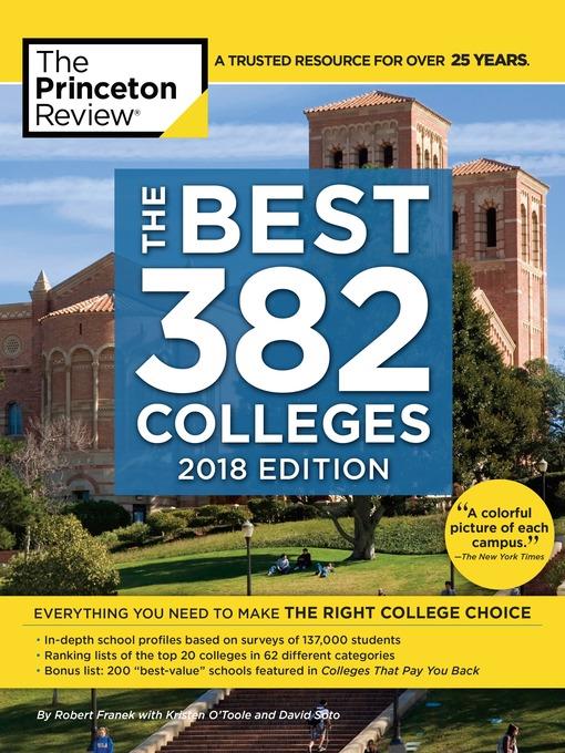 The Best 382 Colleges, 2018 Edition