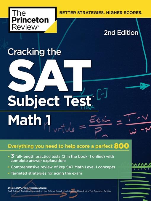 Cracking the SAT Subject Test in Math 1