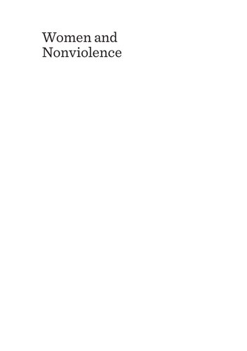 Women and Nonviolence