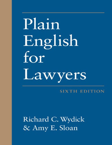 Plain English for Lawyers