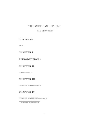 The American Republic