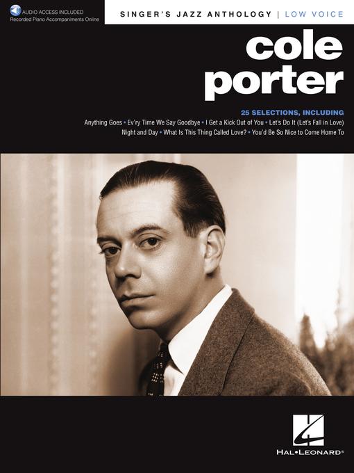 Cole porter : Singer's Jazz Anthology Low Voice