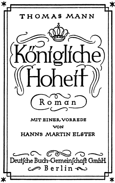 Konigliche Hoheit