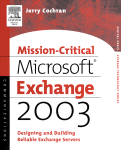 Mission-Critical Microsoft Exchange 2003