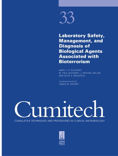 Cumitech 33: Biological Agents Associated with Bioterrorism