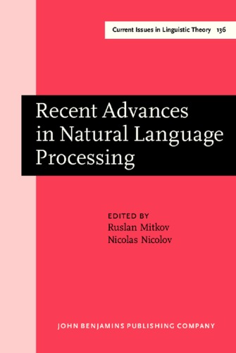 Recent Advances in Natural Language Processing