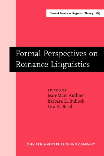 Formal Perspectives on Romance Linguistics