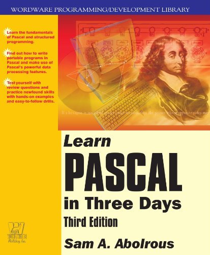 Learn Pascal in Three Days [With CDROM]