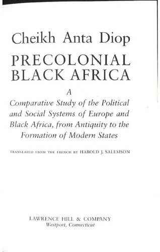 Precolonial Black Africa