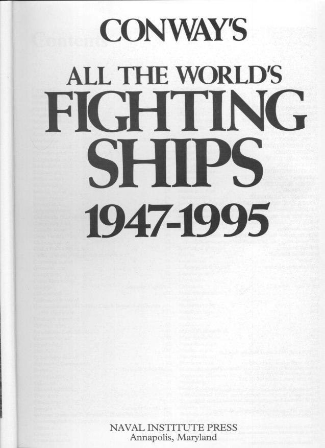 Conway's All the World's Fighting Ships, 1947-1995