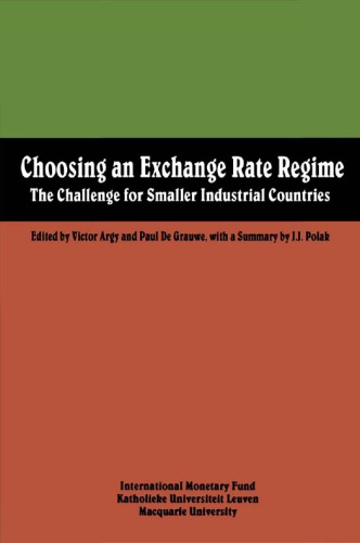 Choosing an Exchange Rate Regime