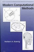 Modern Computational Methods [With *]