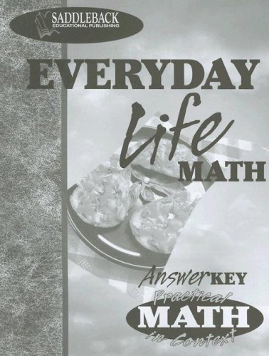 Everyday Life Math Answer Key