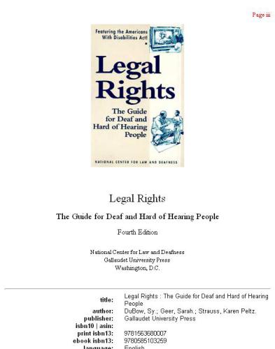 Legal Rights