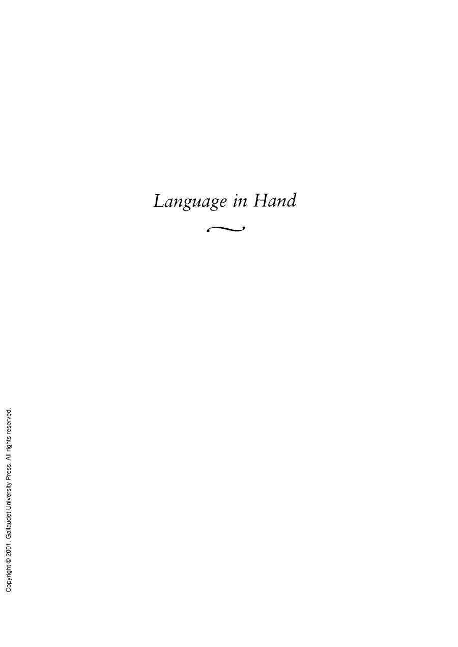Language in Hand