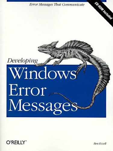 Developing Windows Error Messages