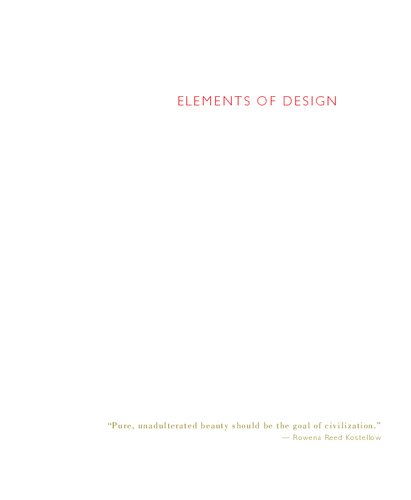 Elements of Design: Rowena Reed Kostellow and the Structure of Visual Relationships