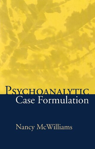 Psychoanalytic Case Formulation