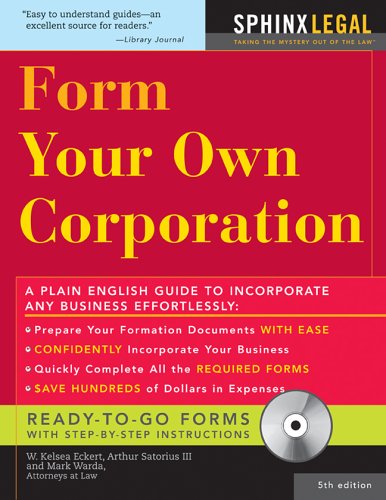 Form Your Own Corporation [With CDROM]