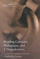 Reading Galatians, Philippians, and 1 Thessalonians