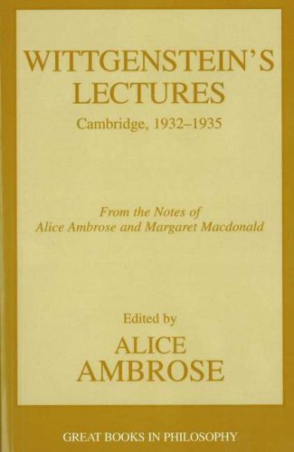 Lectures, Cambridge 1932-35 (Great Books in Philosophy)