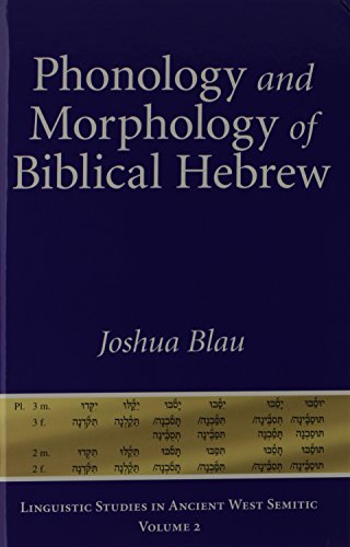 Phonology and Morphology of Biblical Hebrew