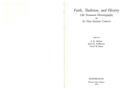 Faith, Tradition, and History