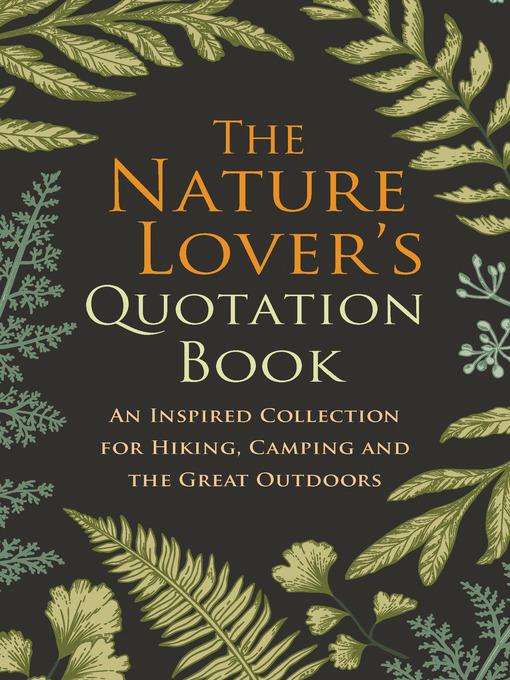 The Nature Lover's Quotation Book