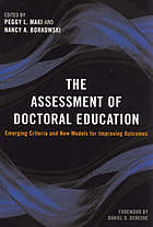 The Assessment of Doctoral Education