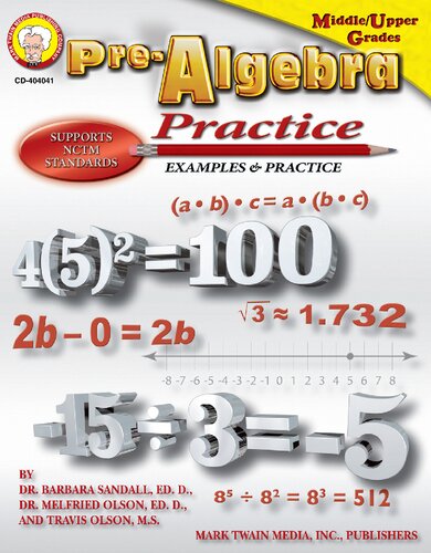 Pre-Algebra Practice