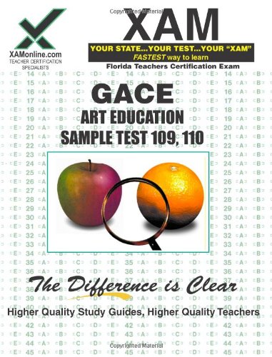 GACE Art Education Sample Test 109, 110 Teacher Certification Test Prep Study Guide