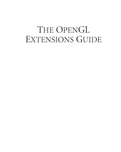 The OpenGL extensions guide