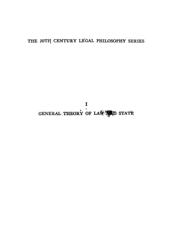 General Theory of Law and State