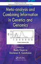 Meta Analysis And Combining Information In Genetics