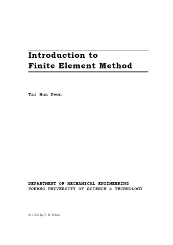 Introduction to Finite and Spectral Element Methods Using MATLAB