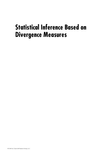 Statistical Inference Based on Divergence Measures