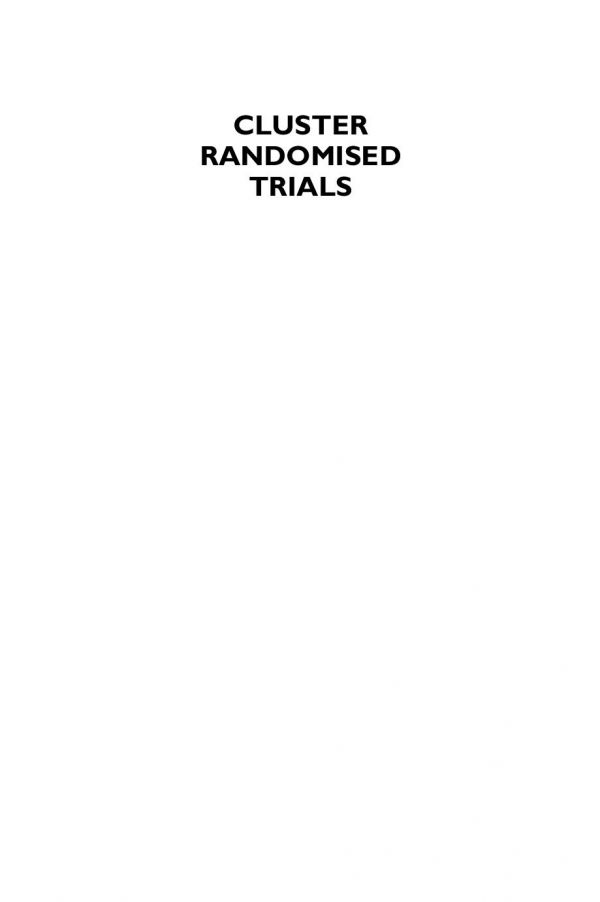 Cluster Randomised Trials