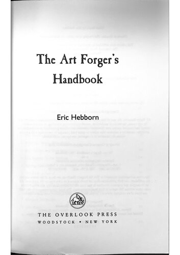 The Art Forgers Handbook