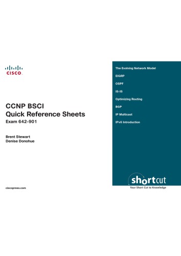 CCNP Bsci Quick Reference Sheets