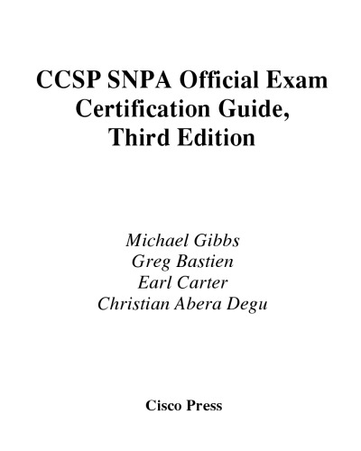 CCSP SNPA Official Exam Certification Guide [With CDROM]