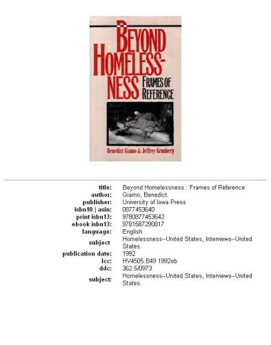 Beyond Homelessness